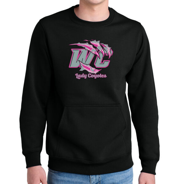 Lady Coyotes - Core Fleece Crewneck Pocket Sweatshirt Thumbnail