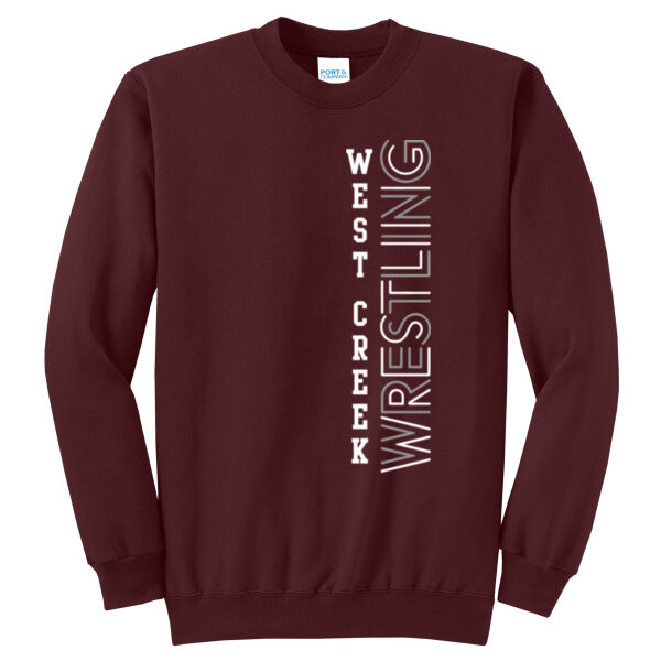 West Creek Wrestling  - Core Fleece Crewneck Sweatshirt Thumbnail